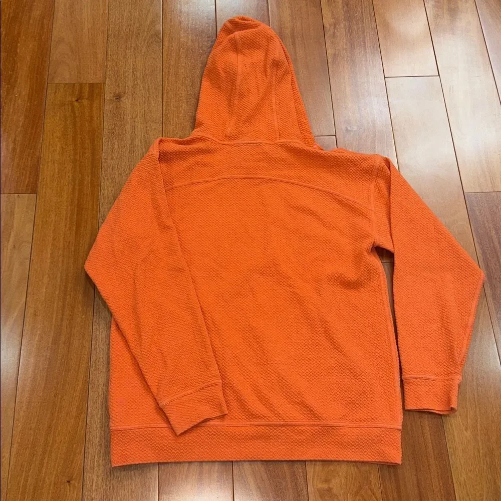 lululemon athletica All Yours Hoodie Bubble Dot Textured Orange Hoodie‎ size 10